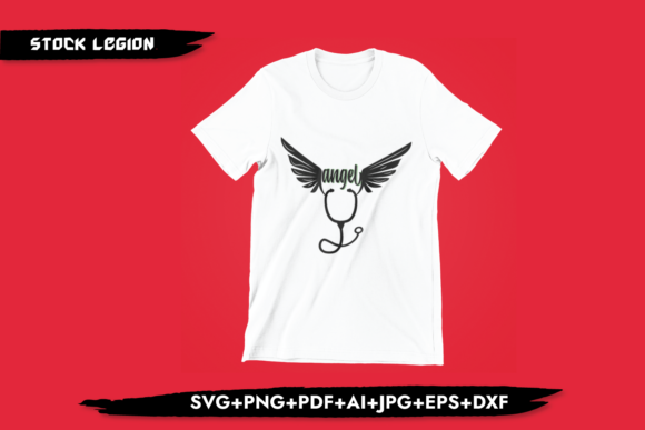 Angel Nurse Graphics for T-Shirt Designs
