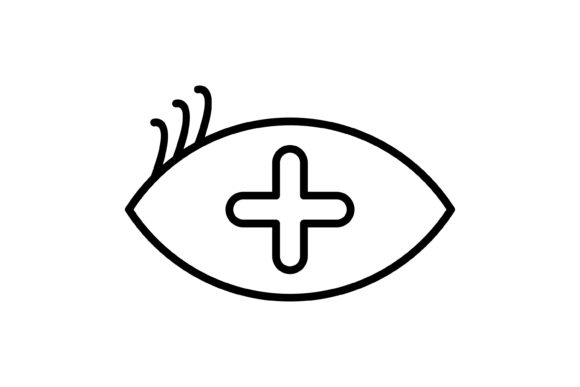 Eye Medical Line Icon Design Graphics and Icons