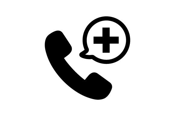 Medical Call Icon Graphics and Icons