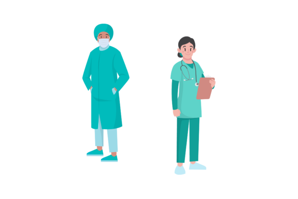 Nurse Doctor Vector Arts Design