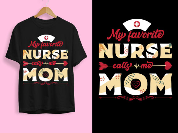 Nurse Mom T-shirts Design in 2 Colors