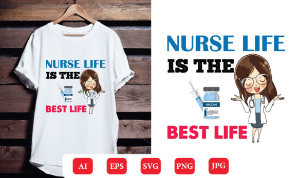 Nurse T Shirt Design 17 – Graphics & Print Templates