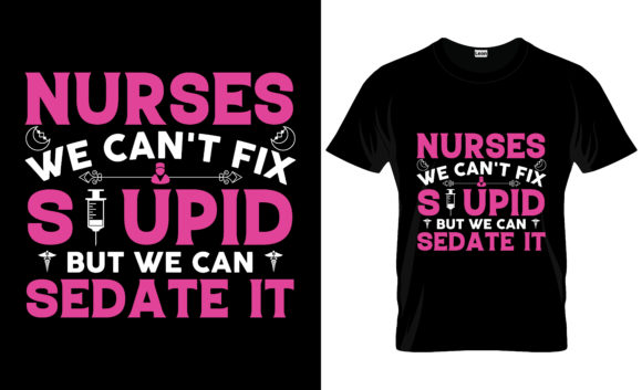 Nurse T-Shirt Design Vector Graphic 1