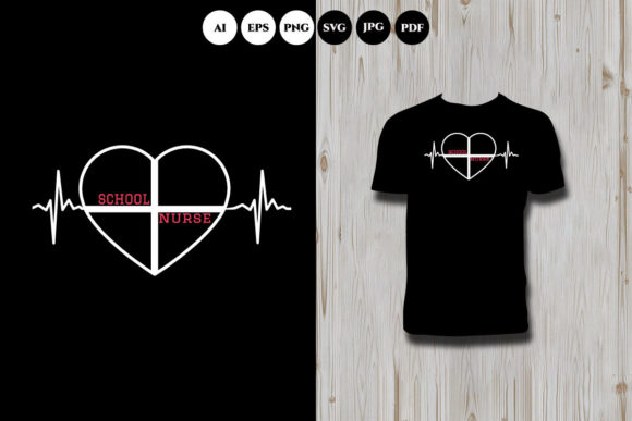 School Nurse T-Shirt Design Graphics