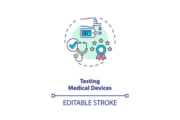 Testing Medical Devices Concept Icon Graphics